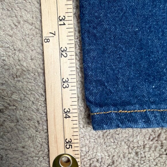 Levis 550 Jeans Mens 36x36 Blue Relax Fit Taper Vintage 90s Batwing Orange Tab - Picture 4 of 10